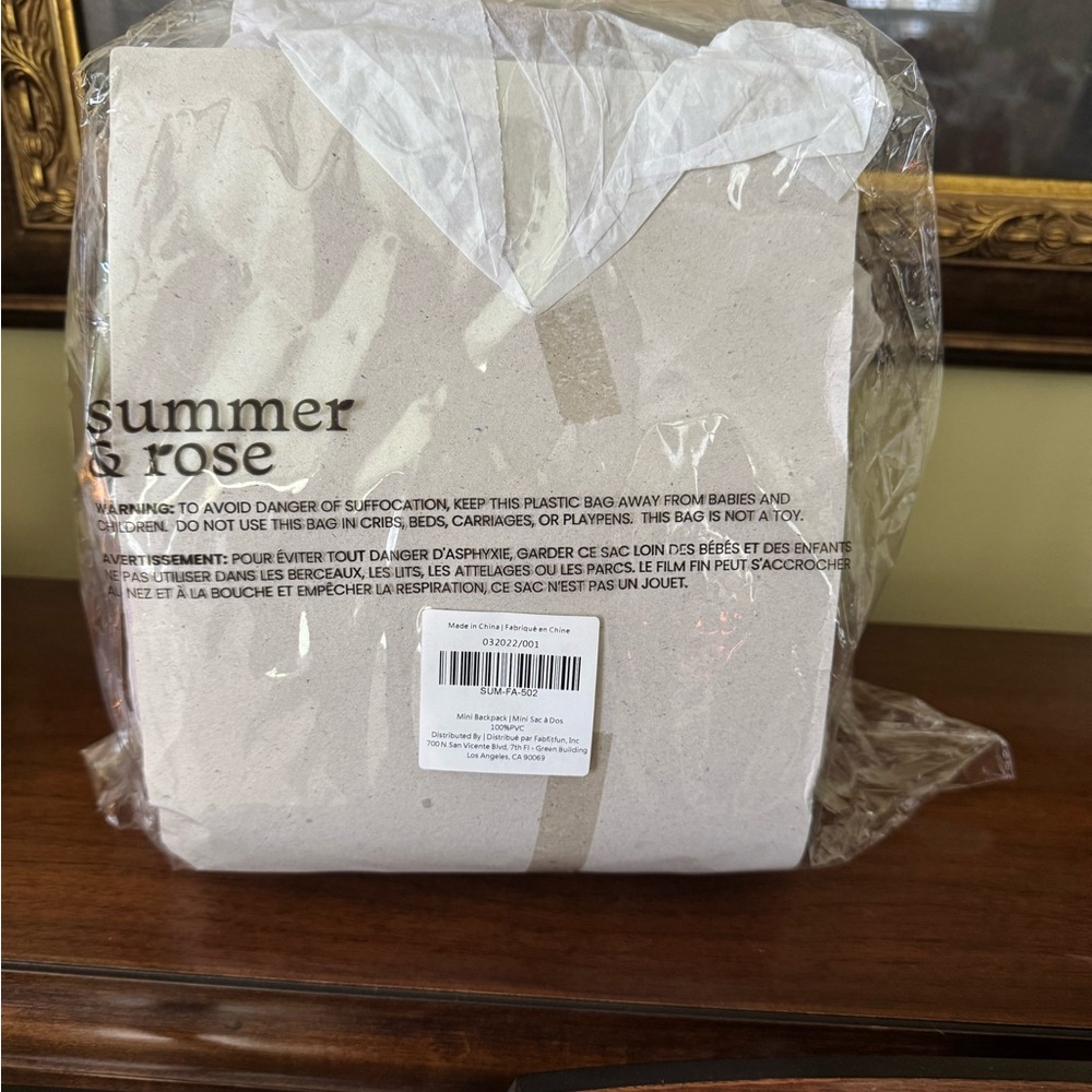 NWT Summer & Rose Tan Backpack with Pebbled Texture - Picture 9 of 10